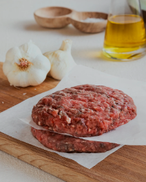 Hamburguesa Ternera Ajos y Esparragos